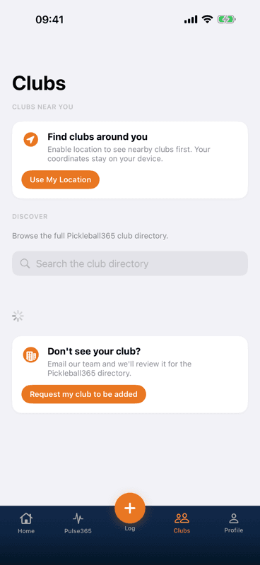 Pickleball365 iOS clubs